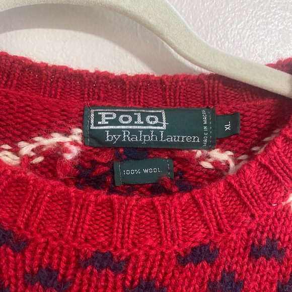 Vintage Polo by Ralph Lauren Ski Men’s Wool Sweater Size XL - Picture 2 of 8